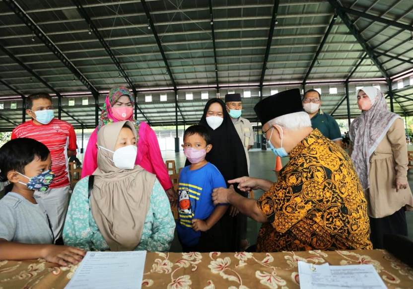 vaksin booster di Padepokan Persinas ASAD